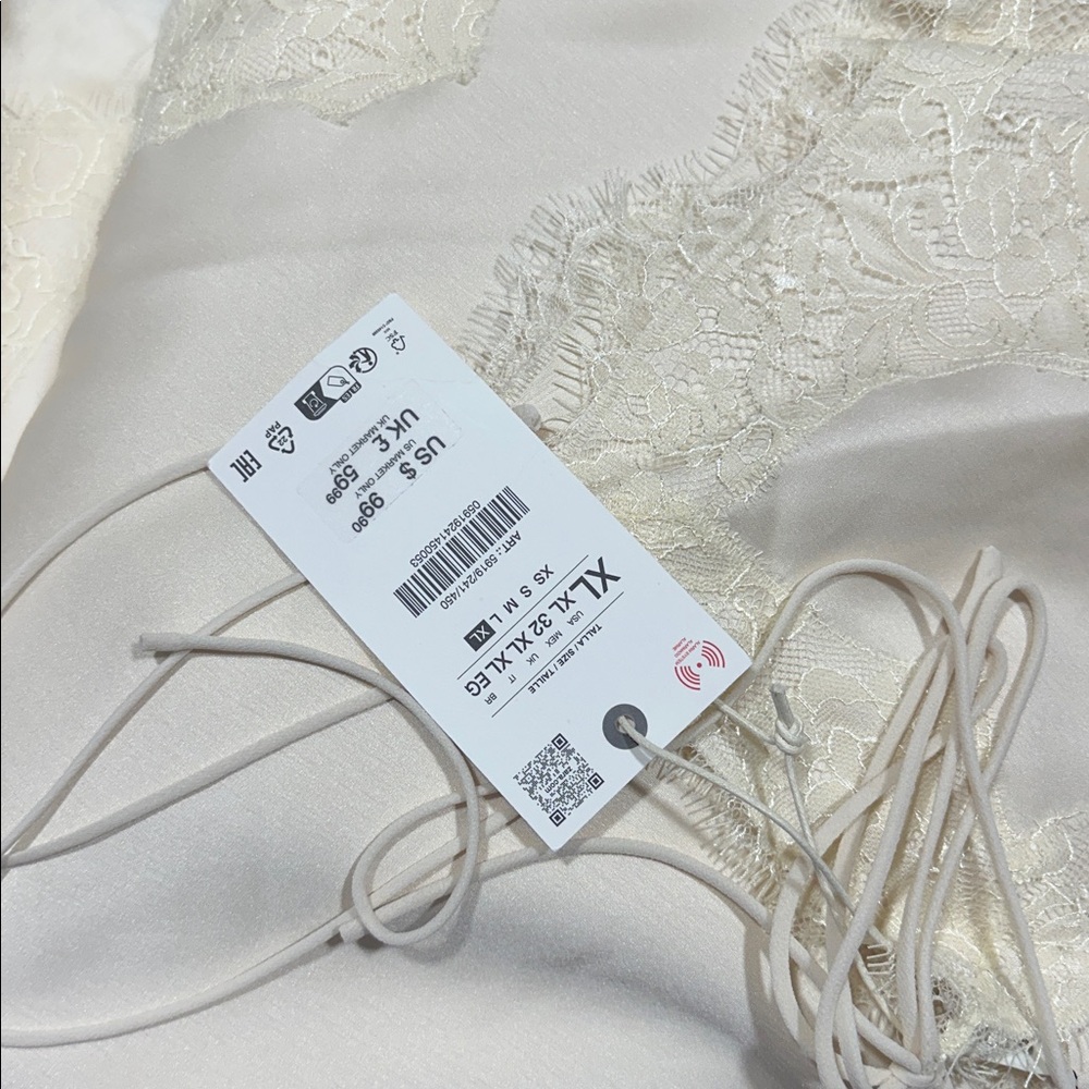 ZW COLLECTION LACE SLIP DRESS - Beige - Picture 12 of 12